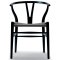 hanswegner black wishbone&nbsp;chair